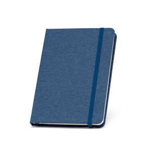 BOYD II. Caderno A5 de capa dura em poliéster 100% reciclado com páginas pautadas