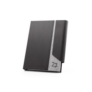AUSTEN A5. Agenda A5 em PU (58% reciclado) e PET reciclado (100% rPET) 300D