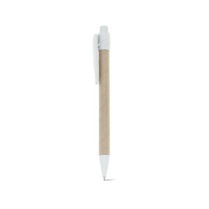 MASAI. Caneta esferográfica em papel kraft reciclado com escrita em azul
