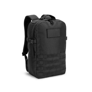 EDINBURGH BPACK. Mochila estilo militar em poliéster reciclado 600D de alta densidade, com bolso para notebook (17'3") 21 L