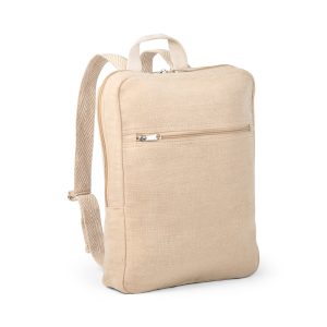 MARBELLA. Mochila em juco (mistura de algodão e juta, 275 g/m²) 7 L