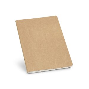 KOSTOVA. Caderno A5 de capa flexível em cartão kraft 100% reciclado, com páginas pautadas
