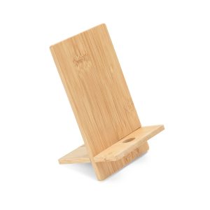 GALEN. Suporte para celular em bambu, desmontável em duas partes