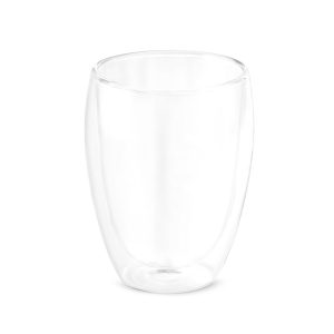 MACHIATO CUP. Copo em vidro borossilicato com parede dupla, isolada a ar (350 mL)