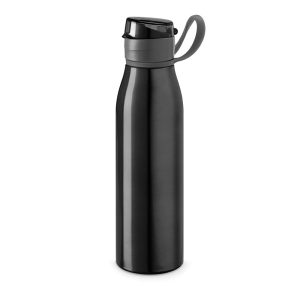 KORVER. Squeeze em alumínio com tampa flip flop em AS e PP (650 mL)