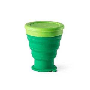 ORTON L. Copo de viagem em silicone com tampa em PP (400 mL)