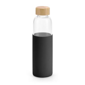 DAKAR. Squeeze em vidro borossilicato com tampa em bambu (600 mL)