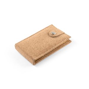 ZENA. Conjunto de manicure em cortiça com peças em aço inox