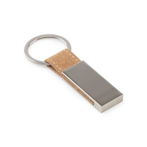 GOSLING. Conjunto composto por um porta-cartões e chaveiro, ambos em metal e cortiça