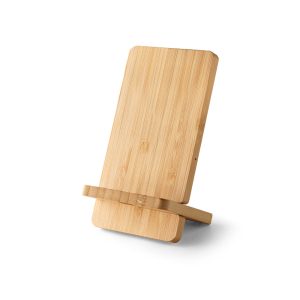 LANGE. Carregador por indução super-rápido e suporte em bambu para smartphone (15 W)