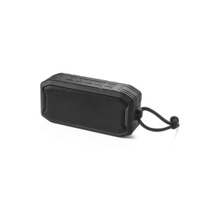 SHEERAN. Caixa de som portátil à prova de água (IPX7) com autonomia de 9h (1'200 mAh), em ABS 100% reciclado