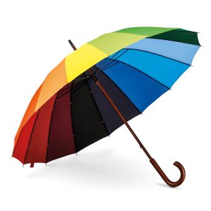 DUHA. Guarda-chuva arco-íris em poliéster pongee 190T