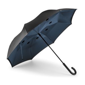 ANGELA. Guarda-chuva, reversível, em poliéster pongee 190T